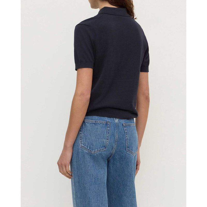 Assembly Label Sloane Cotton Cashmere Polo True Navy image number 1